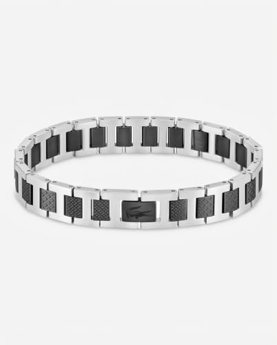 Thumbnail 8 de Lacoste Bracelet à Maillons Metropole en Acier Inoxydable et Acier Noir – 190 mm