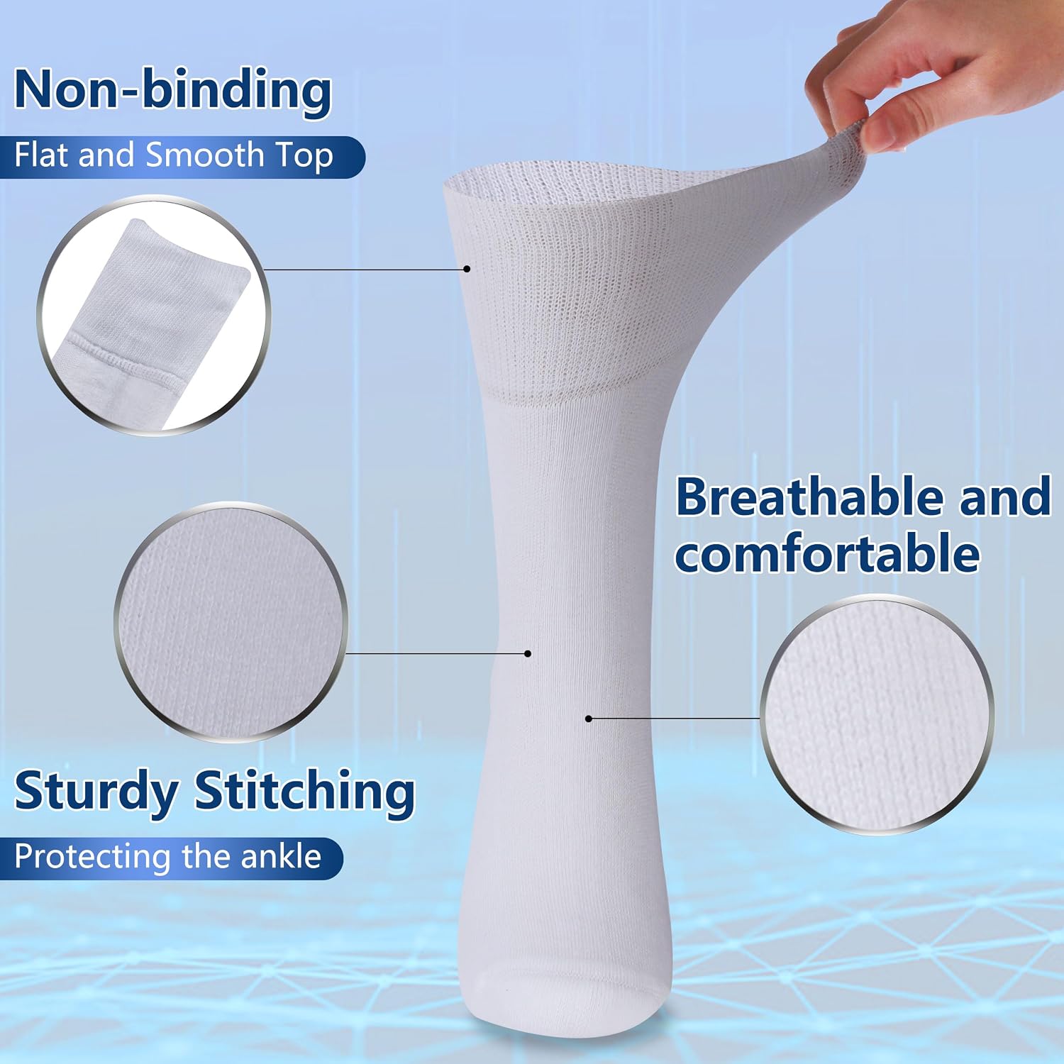 Detalle 2 de Facool Diabetic Socks M/L/XL 6 pairs