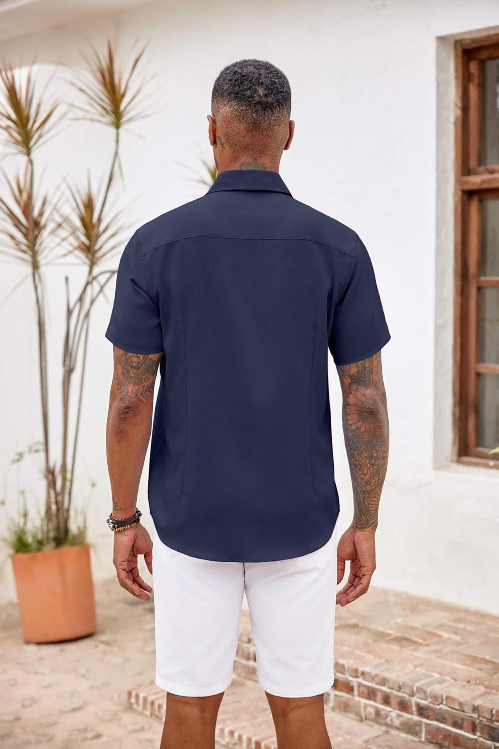 Thumbnail 5 de COOFANDY Men’s Short Sleeve Button-Down Shirt with Chest Pocket
