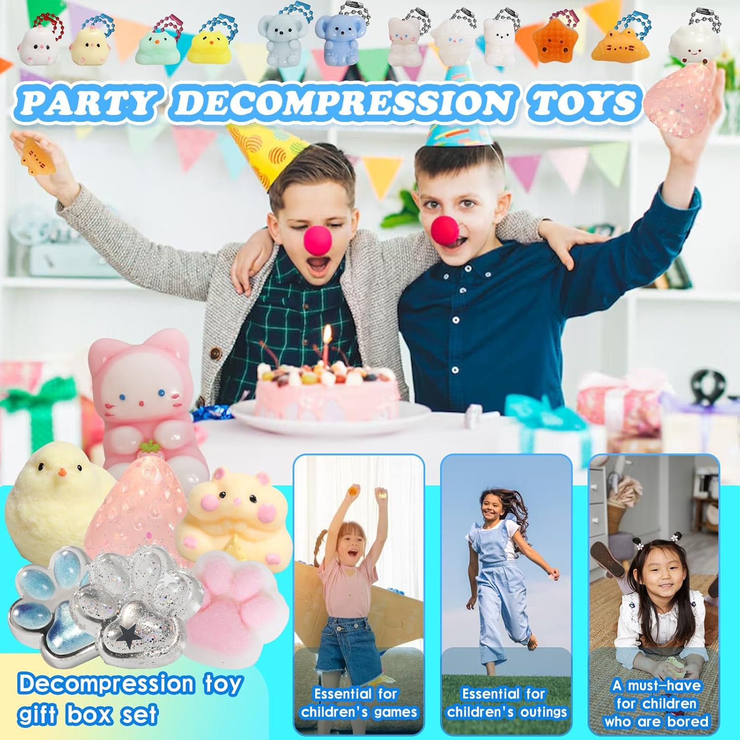Thumbnail 5 de 19pcs Squishy Pack: Fidget Toys Kit for Kids 4–12