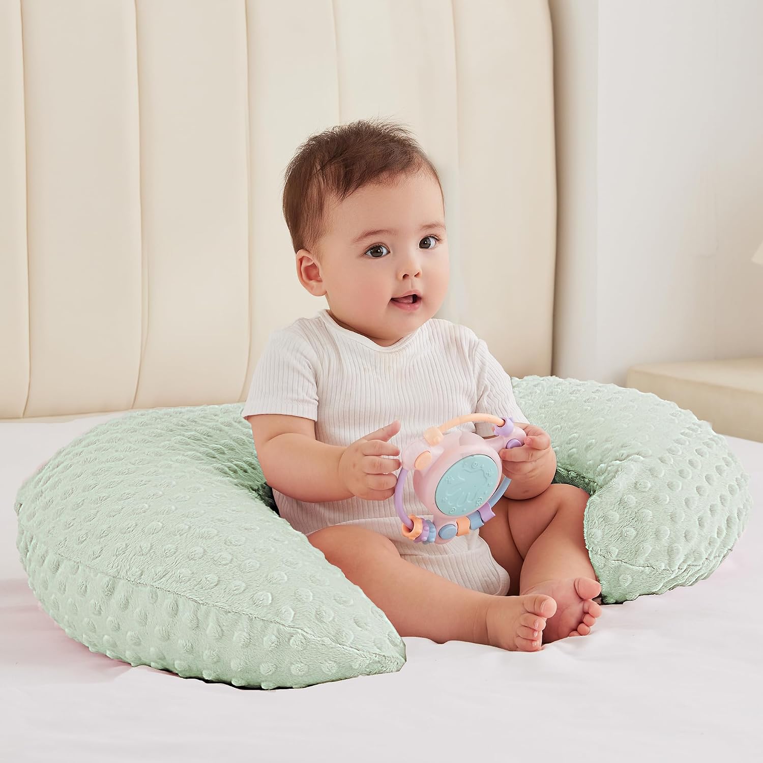 Thumbnail 1 de ANHEBEIBEI AHNP001 Nursing Pillow for Breastfeeding and Bottle Feeding, Green