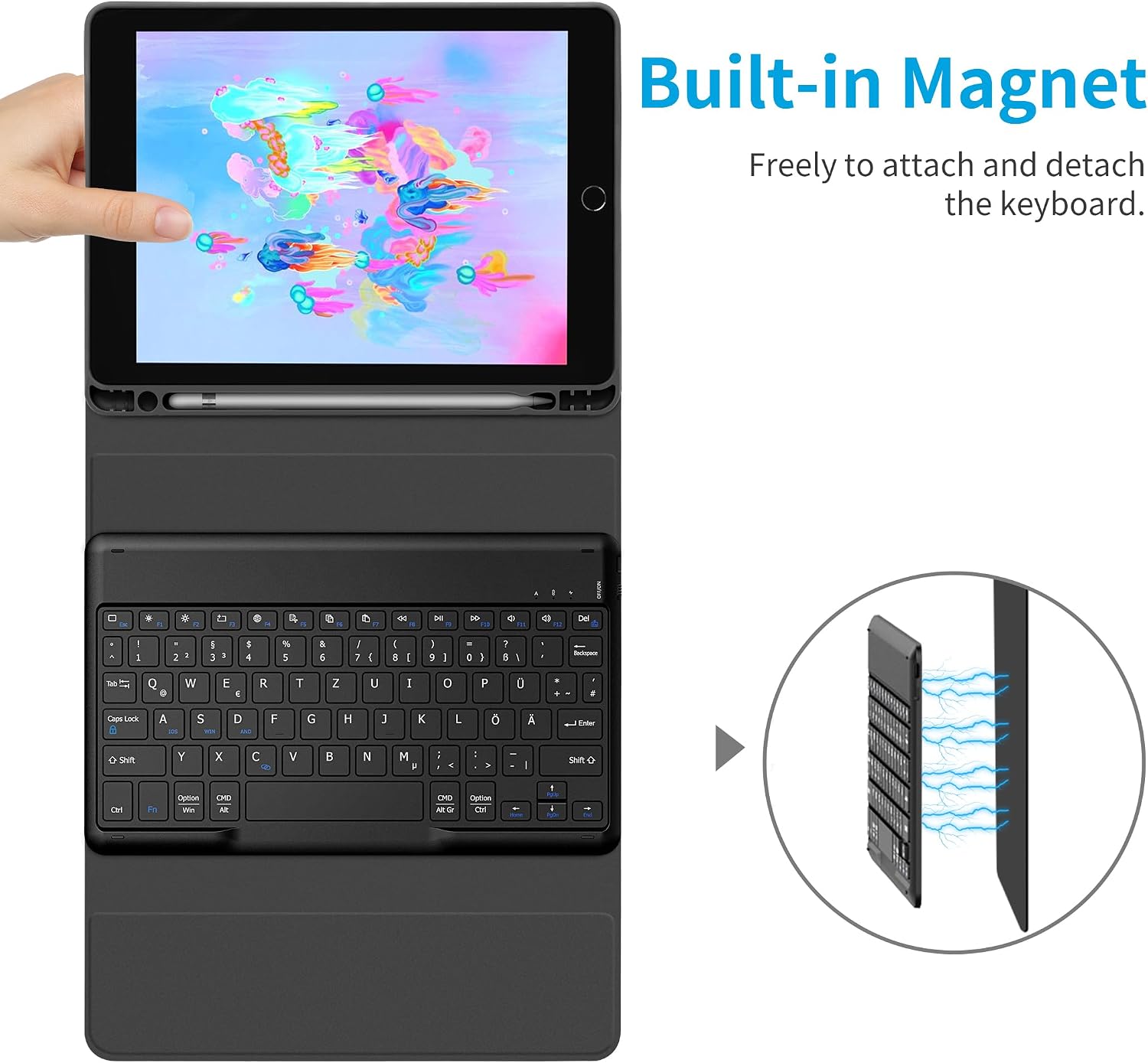 Thumbnail 3 de EasyAcc Tastatur Hülle iPad 9,7"