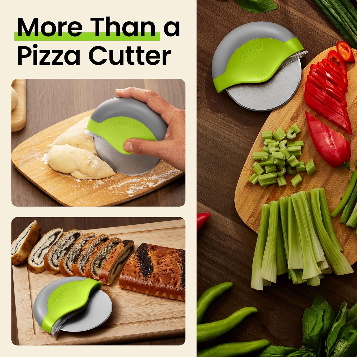Thumbnail 6 de KITCHY Pizza Cutter Wheel pizza cutter 🍕