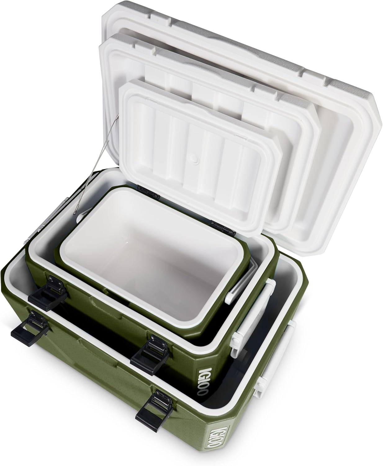 Thumbnail 3 de IGLOO Set di ghiacciaie passive impilabili 55 L + 27 L + 11 L – Contenitori termici leggeri per campeggio e outdoor