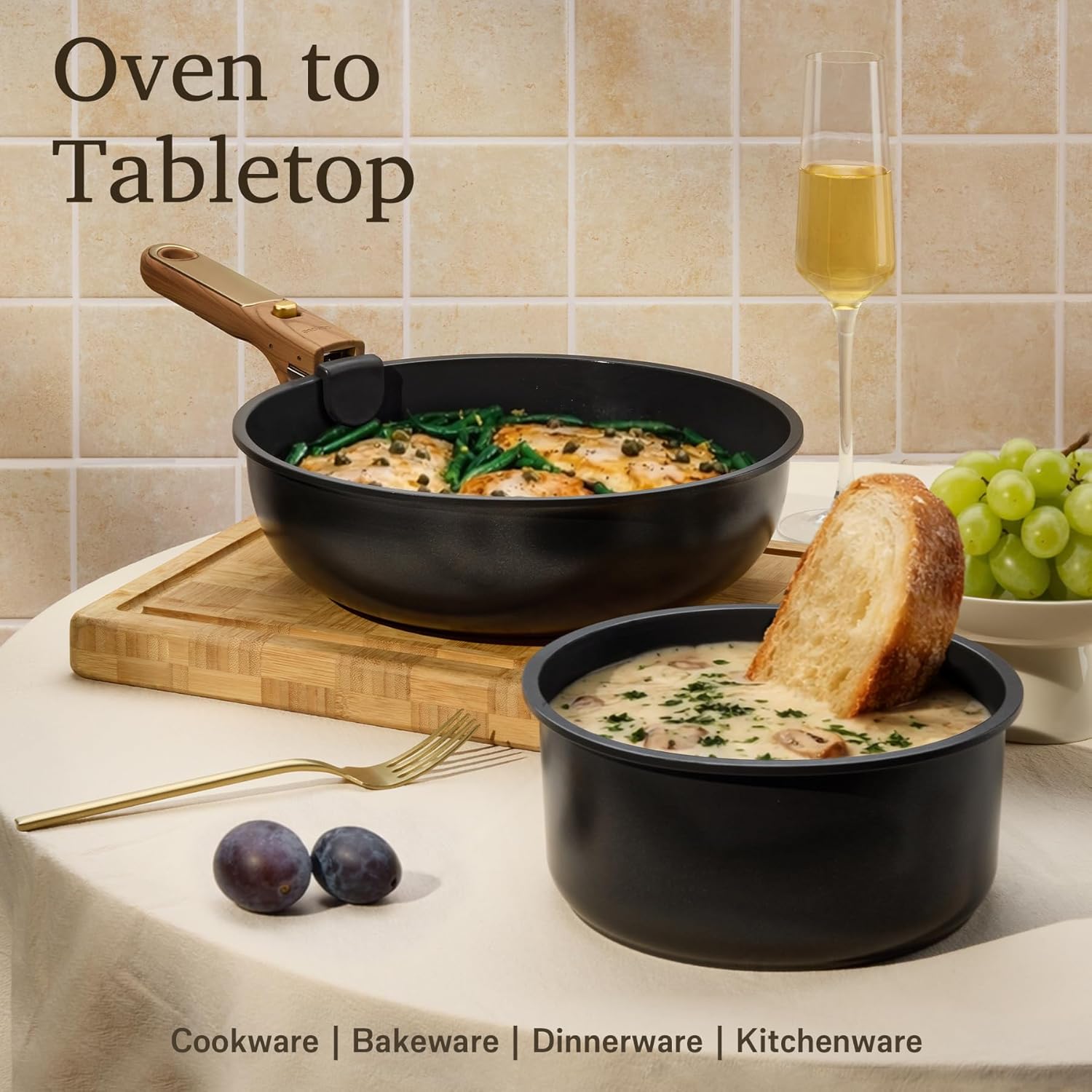 Thumbnail 5 de CAROTE 15Pcs Ceramic Cookware Set