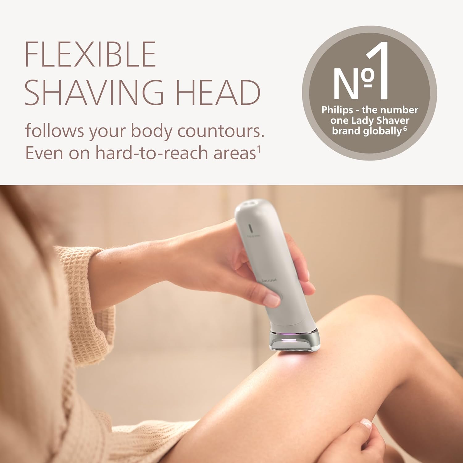 Detalle de Philips Lady Shaver Series 8000 (BRL159/00) – Cordless Wet & Dry Shaver Review