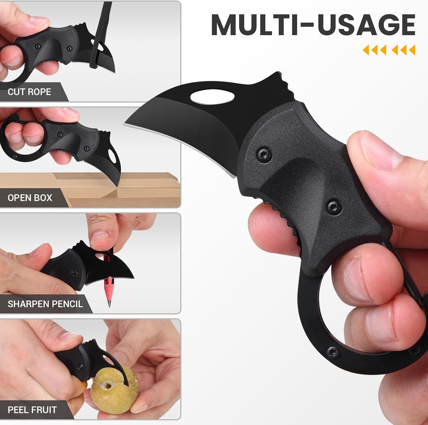 Detalle de FUNBRO Small Pocket Knife, Folding, with 1.34-Inch Stainless Steel Blade