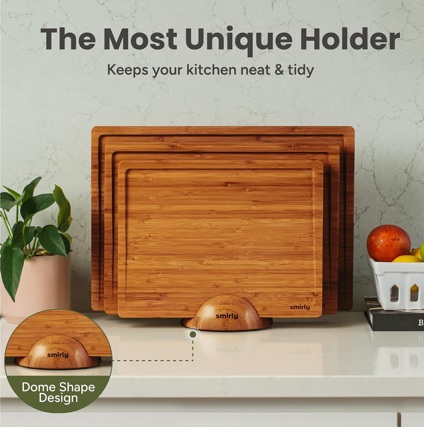 Detalle 2 de SMIRLY Wood Cutting Board Set 3pc 🍽