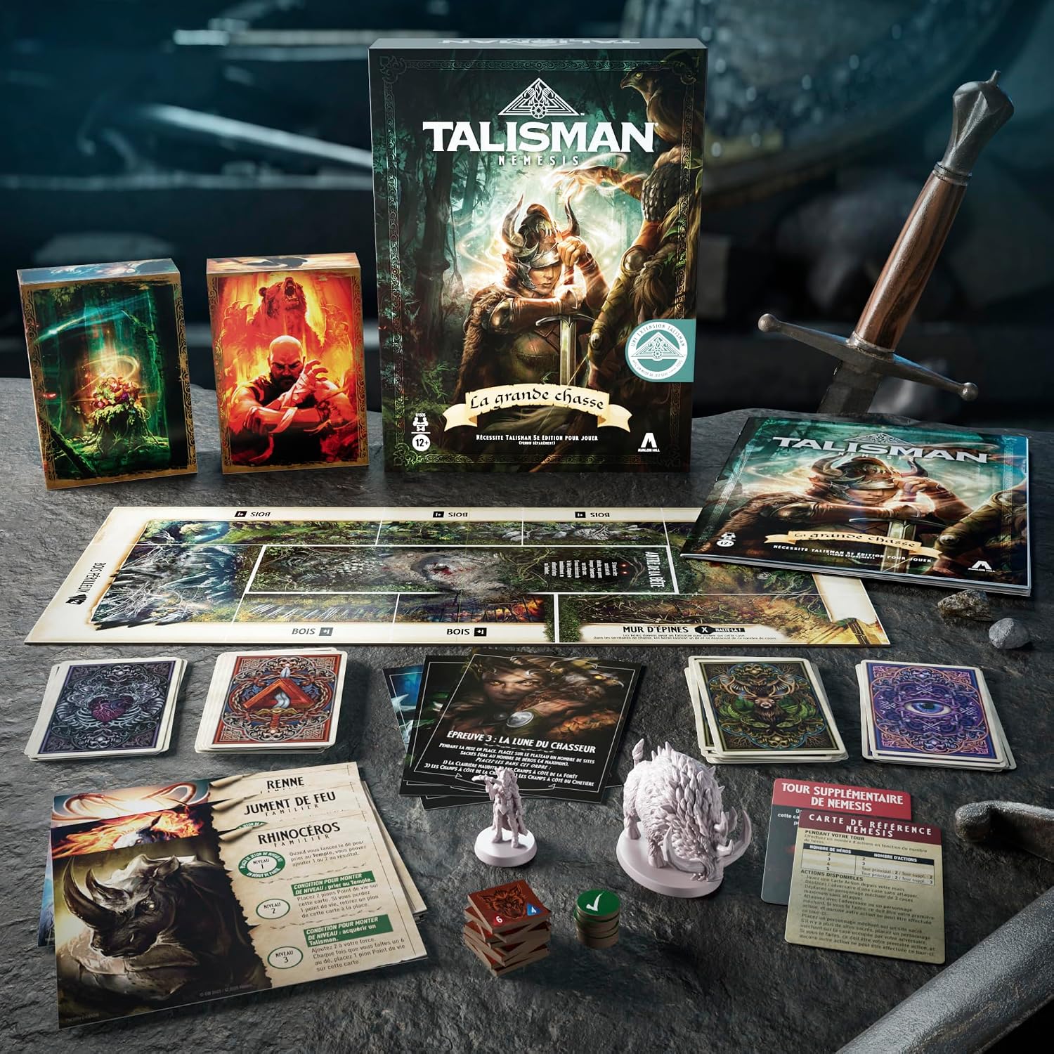 Detalle 2 de Talisman Nemesis : La Grande Chasse – Extension (version française) – nécessite Talisman 5e édition