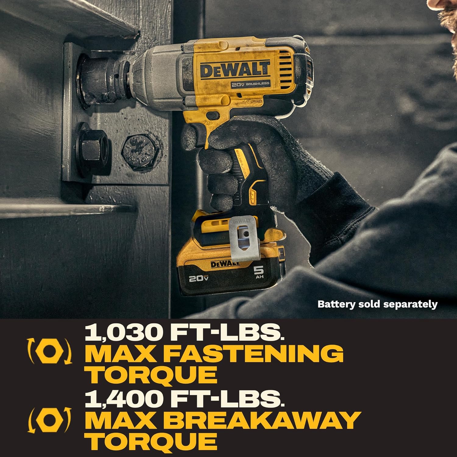Detalle de DEWALT DCF900B 20V MAX XR 1/2-Inch High-Torque Impact Wrench