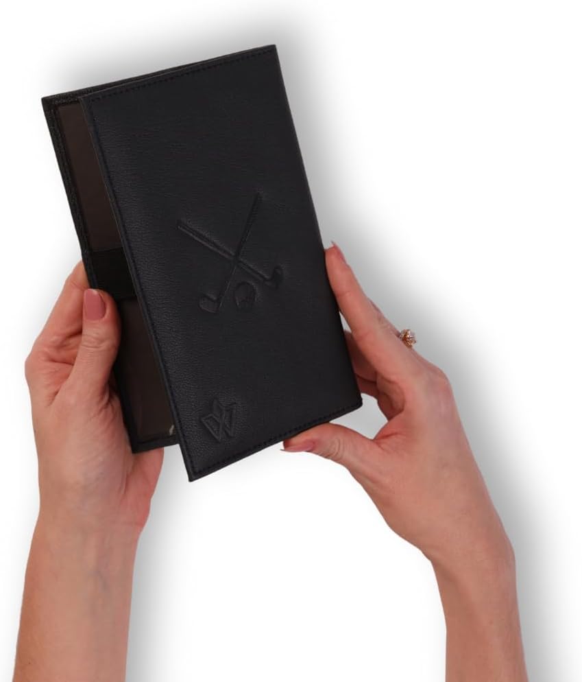 Detalle 2 de WASAMA Genuine Leather Golf Score Card and Tee Holder Gift Set