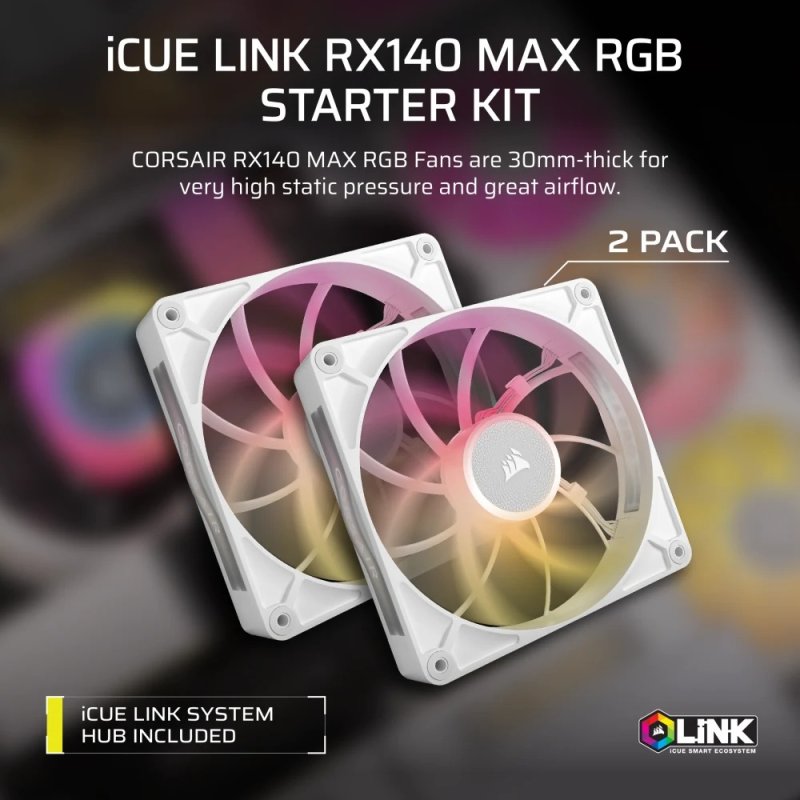 Thumbnail 3 de Corsair RX140 MAX RGB Ventilador 140mm ⚙