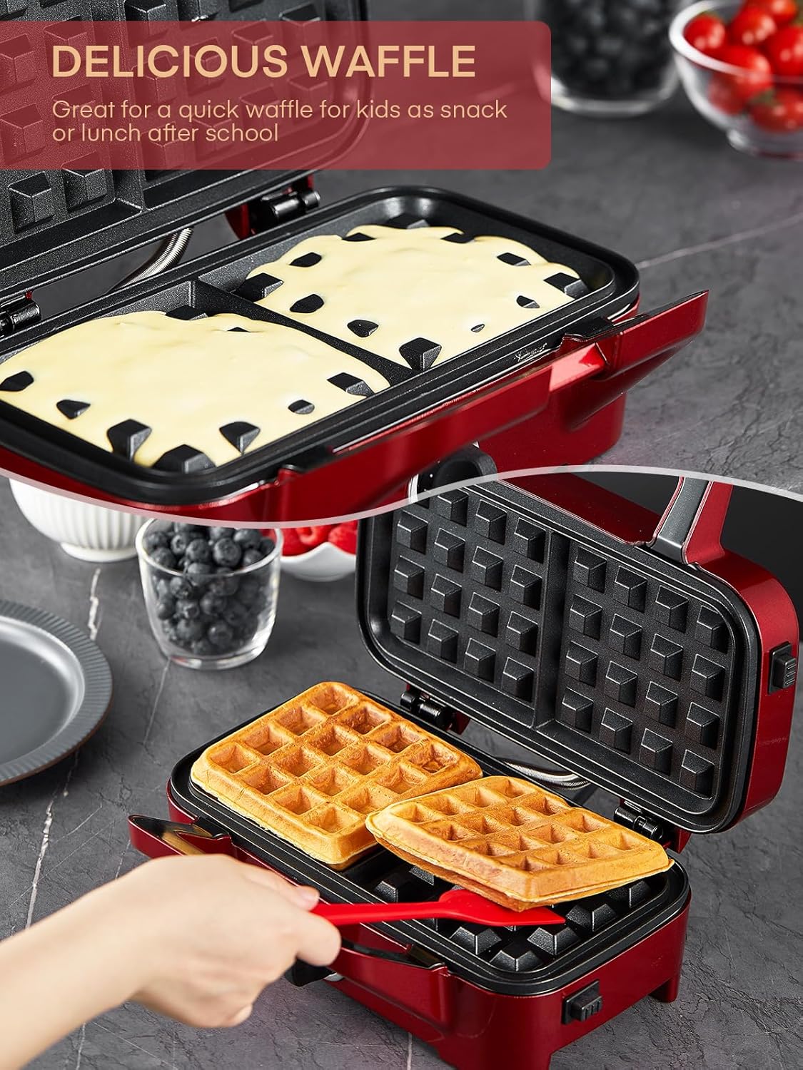 Thumbnail 8 de Sandwichera 3 en 1 Tefal, 1200W, Grill, Gofrera y Sandwichera 🍽