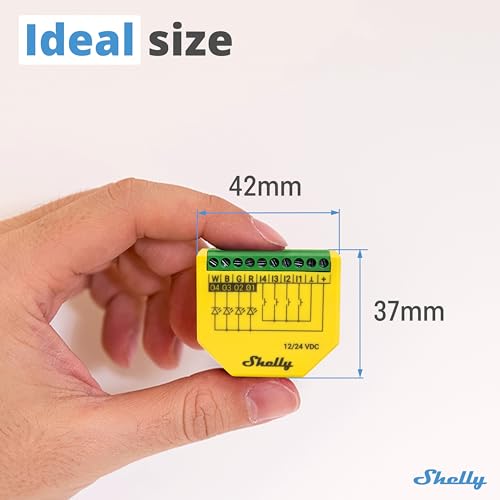 Detalle 2 de Shelly Plus RGBW PM – Controlador LED Wi-Fi y Bluetooth 🌈