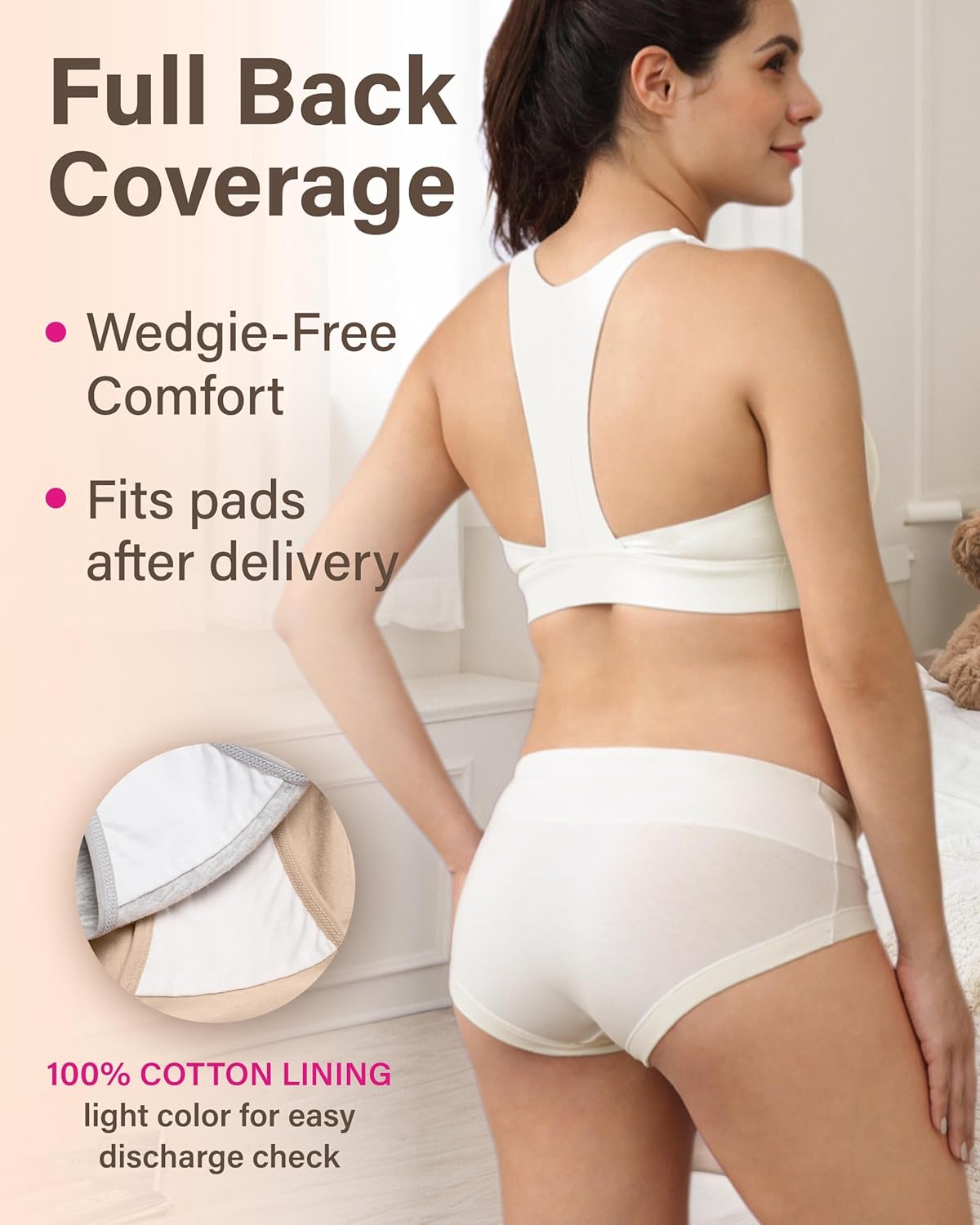 Thumbnail 3 de Intimate Portal Schwangerschaftsunterhosen – Unterbauch-Umstandsunterwäsche und Postpartum Boycut-Slips