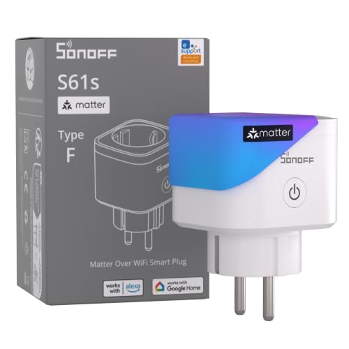 Detalle de SONOFF S61s Presa Intelligente 16A/3840W – Controllo Remoto, Timer e Monitoraggio Energetico