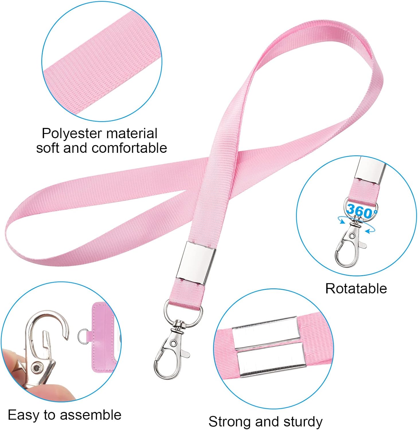 Thumbnail 3 de Vicloon Porte-badge cuir PU 2 pièces 🎫