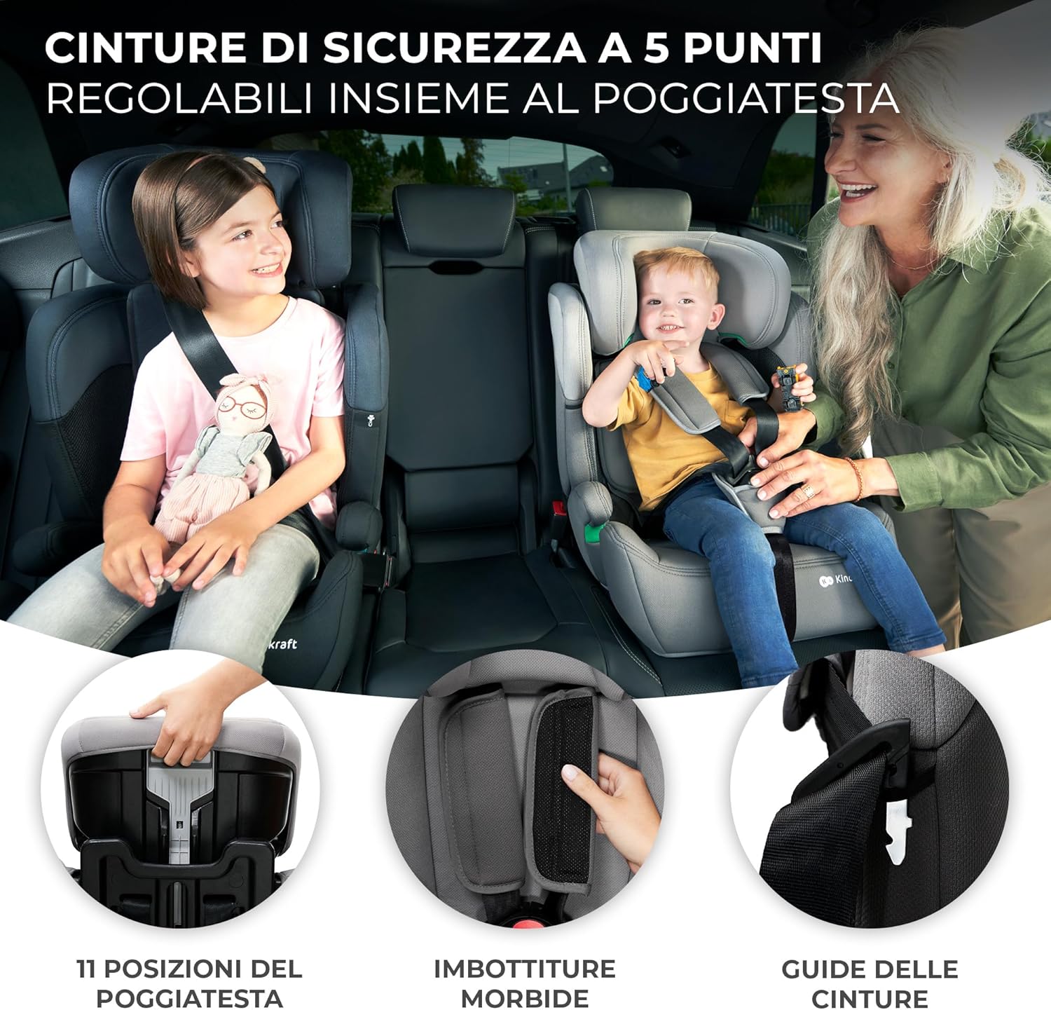 Thumbnail 5 de Kinderkraft COMFORT UP seggiolino 76-150 cm 👶