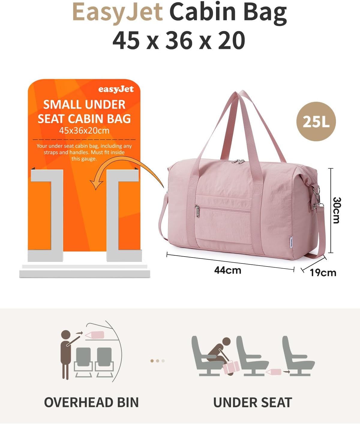 Detalle 2 de Narwey Easy Jet underseat cabin bag 25L