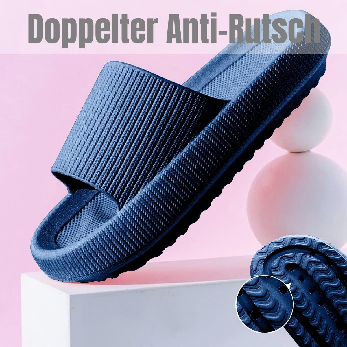 Detalle de Sumvov Cozyslides Original Damen Hausschuhe – 100% EVA, rutschfest und super weich