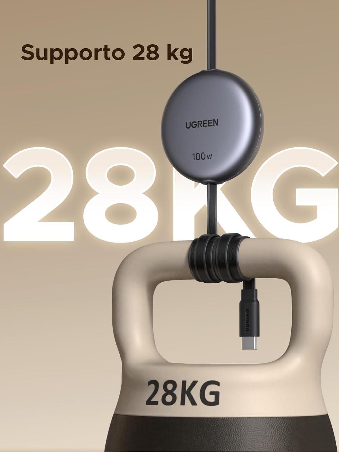 Thumbnail 5 de UGREEN 100W Cavo USB-C retrattile PD 3.0 per laptop e smartphone