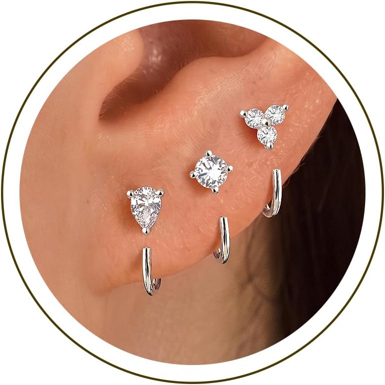 Detalle de Robaice Hoop Earrings, Set of 3 Pairs