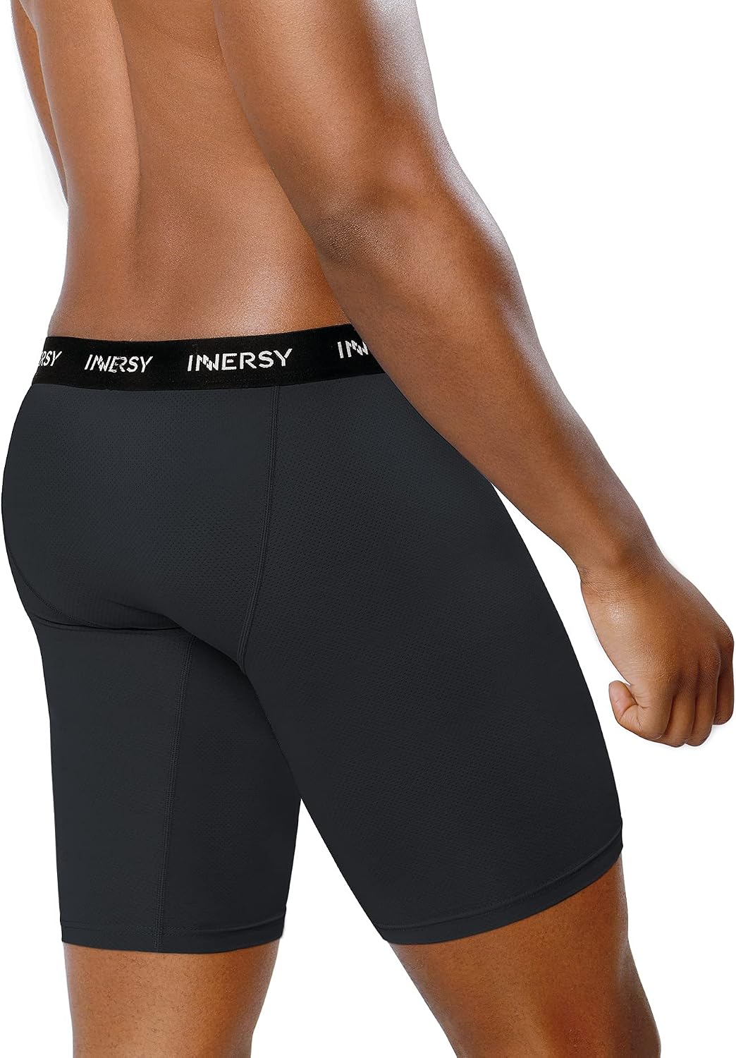 Detalle de INNERSY Men's Long Leg Boxers Shorts Anti Chafing Underwear – Pack of 3
