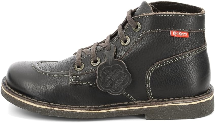 Detalle de Kickers Legendiknew Stiefelletten/Boots Damen Schwarz – zuverlässiger Kombi aus Stil und Komfort