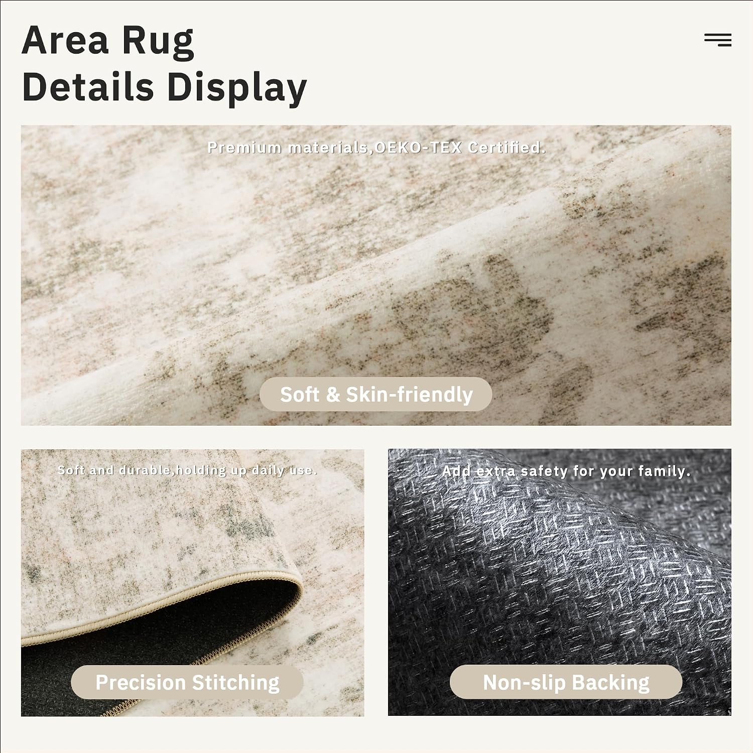Detalle 2 de Soalmost Area Rug 8x10