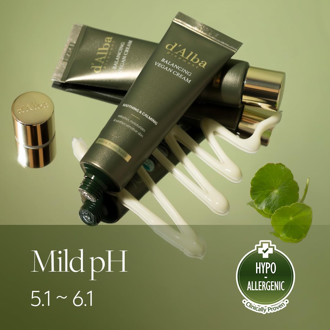 Detalle de d'Alba Mild Skin Balancing Crema Vegana 50 ml