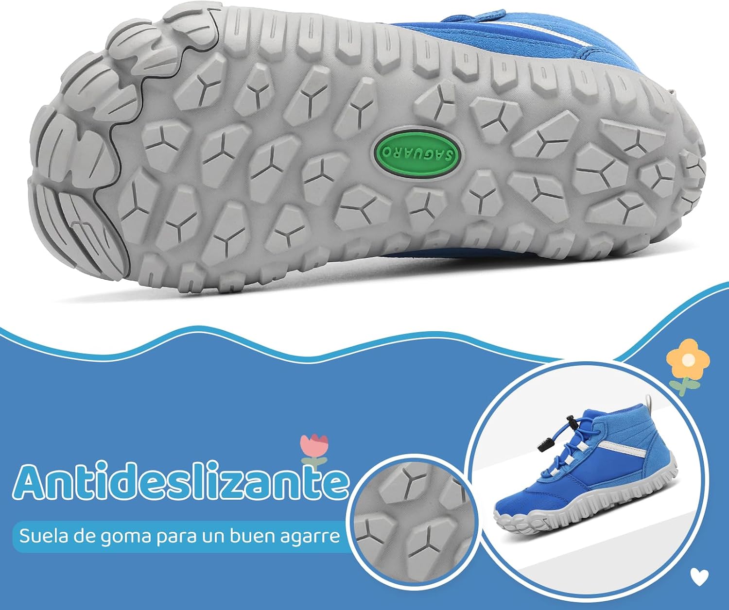 Detalle 2 de SAGUARO Barefoot Zapatillas de Trail Niños