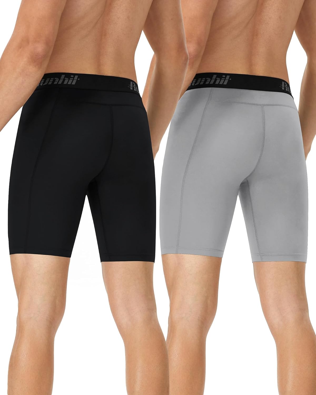 Thumbnail 1 de Runhit Compression Shorts for Men — 1 or 2 Pack, Anti-Chafing Base Layer for Running, Cycling, Gym and More