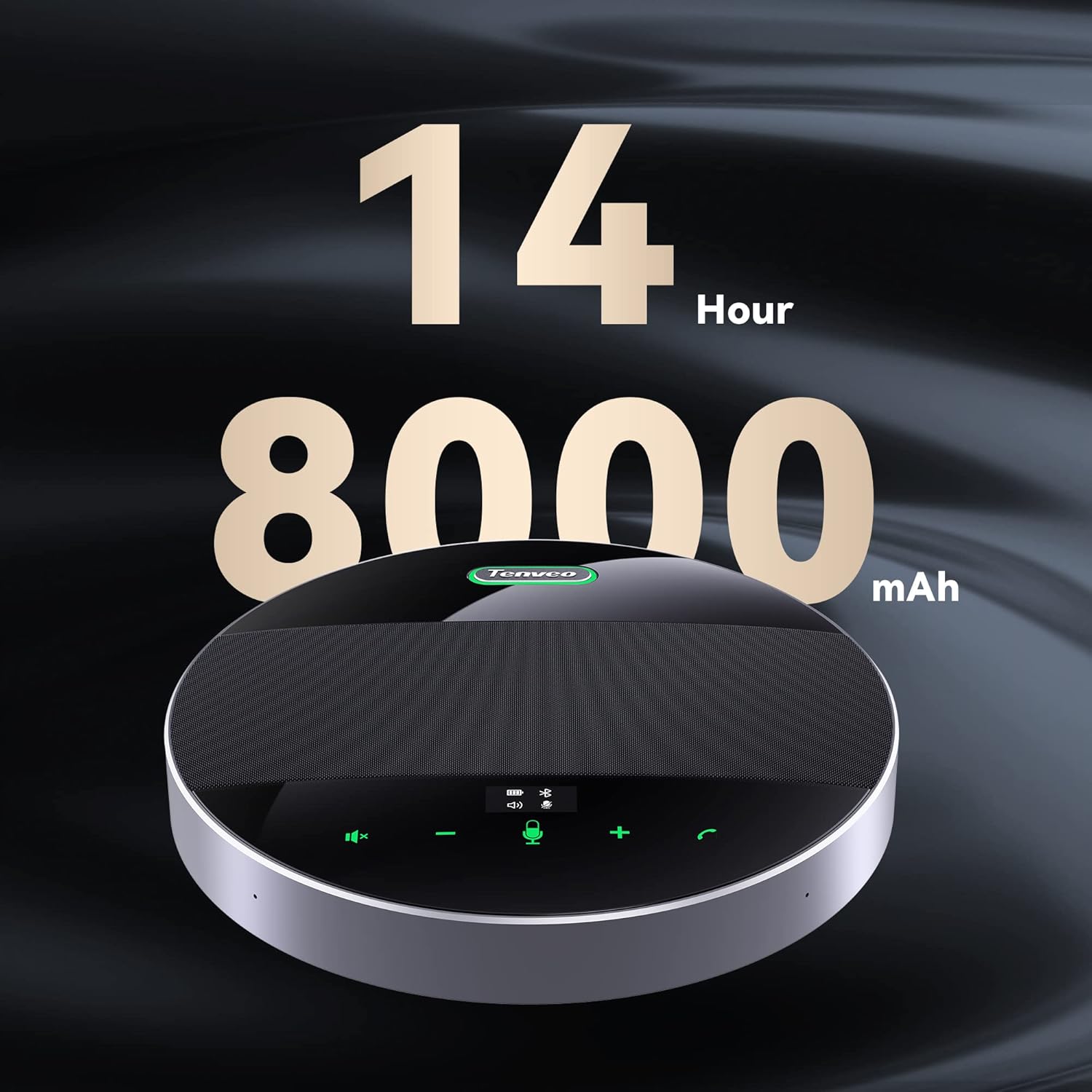 Thumbnail 6 de Tenveo M5B : haut-parleur conférence Bluetooth avec micro omnidirectionnel 360° et suppression d’écho