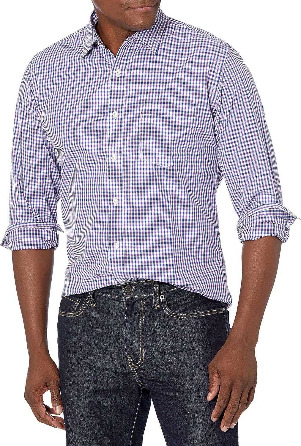 Thumbnail 3 de Amazon Essentials Homme chemise en popeline à manches longues style décontracté coupe standard