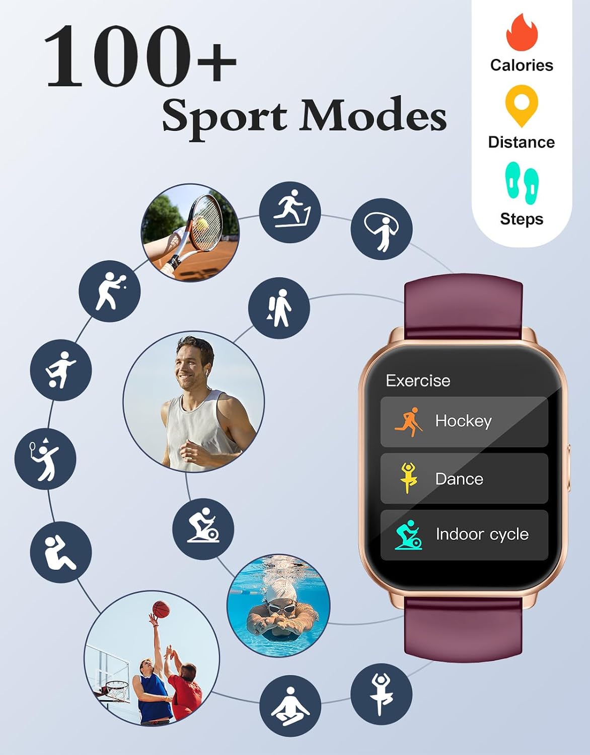 Thumbnail 2 de RUIMEN Smartwatch mit Telefonfunktion