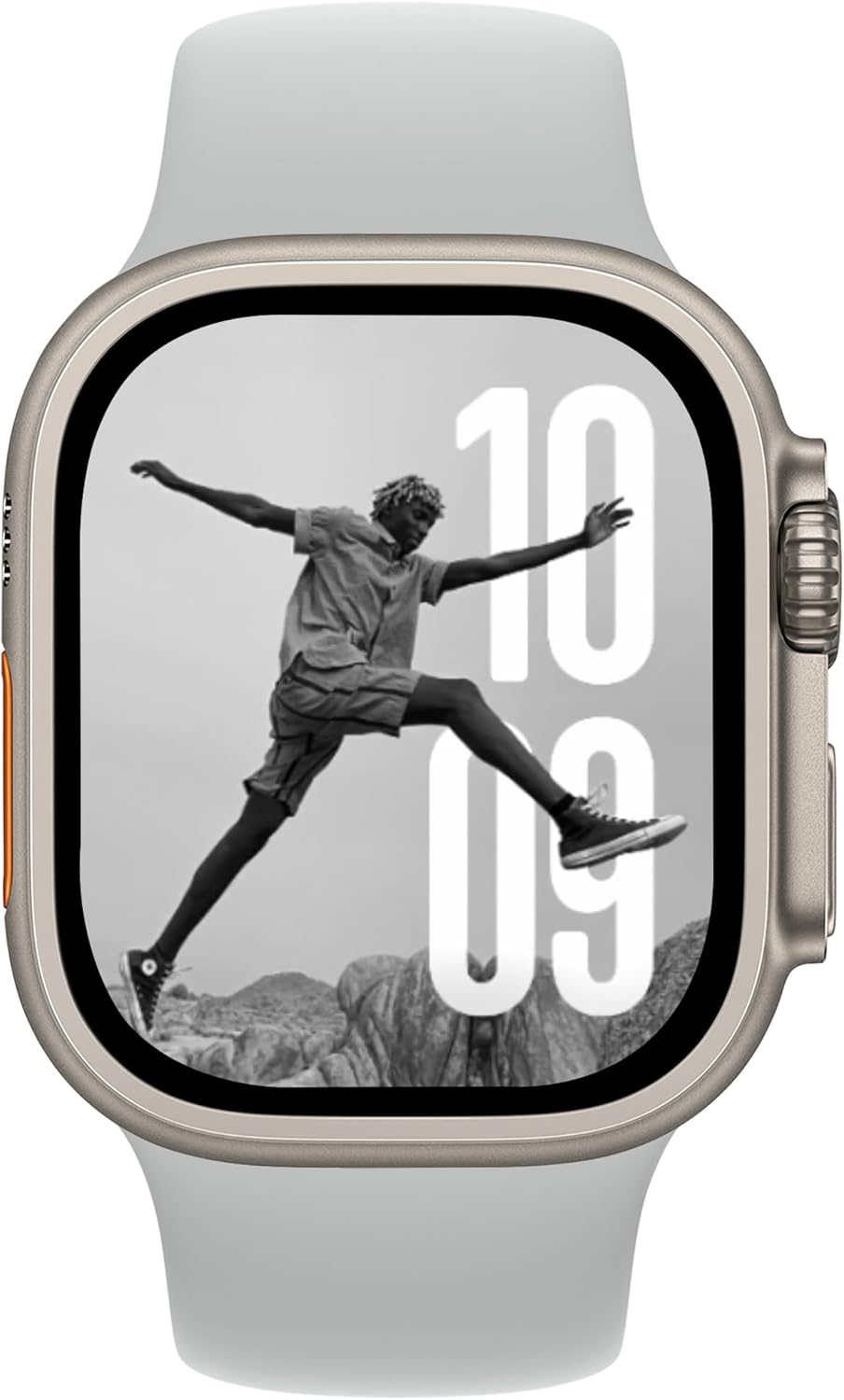 Thumbnail 1 de Bracelet silicone Donegani pour Apple Watch (Ultra 2 / Series 10 / SE / 7 / 6 / 5 / 4 / 3) – Gris Lune
