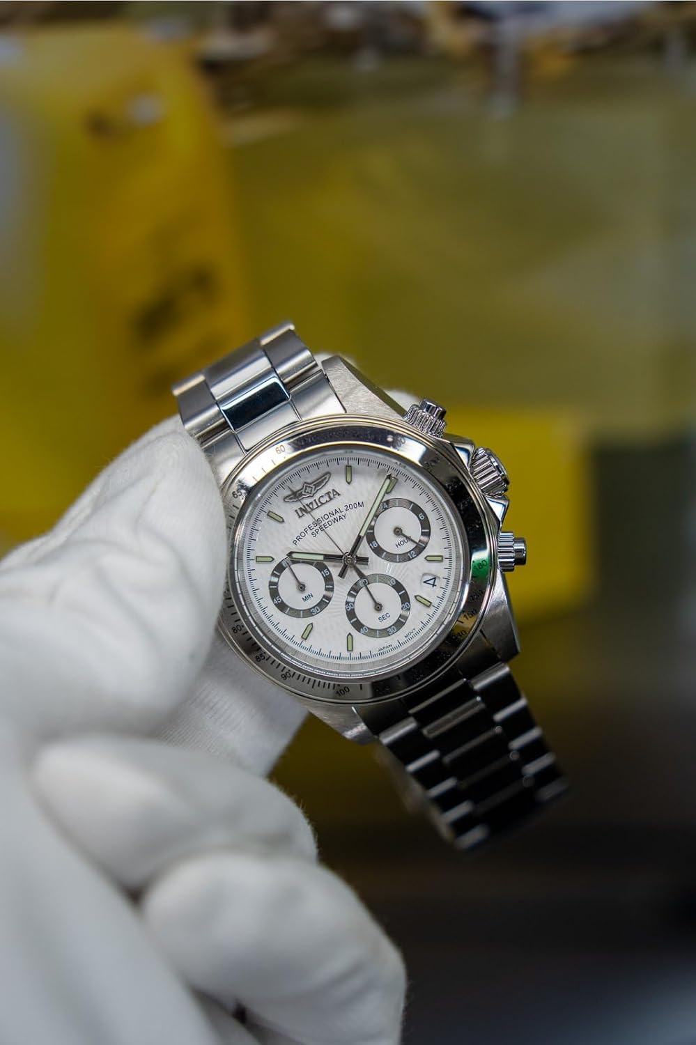 Detalle de Invicta Speedway Edelstahl Herren Quarzuhrwerk – 39 mm