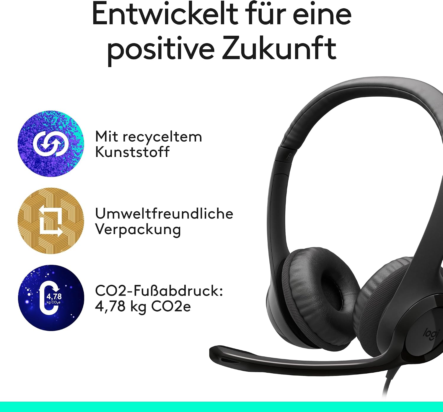 Thumbnail 6 de Logitech H390 kabelgebundenes USB-Headset für PC/Notebook – Komfort, Stimmqualität und einfache Bedienung