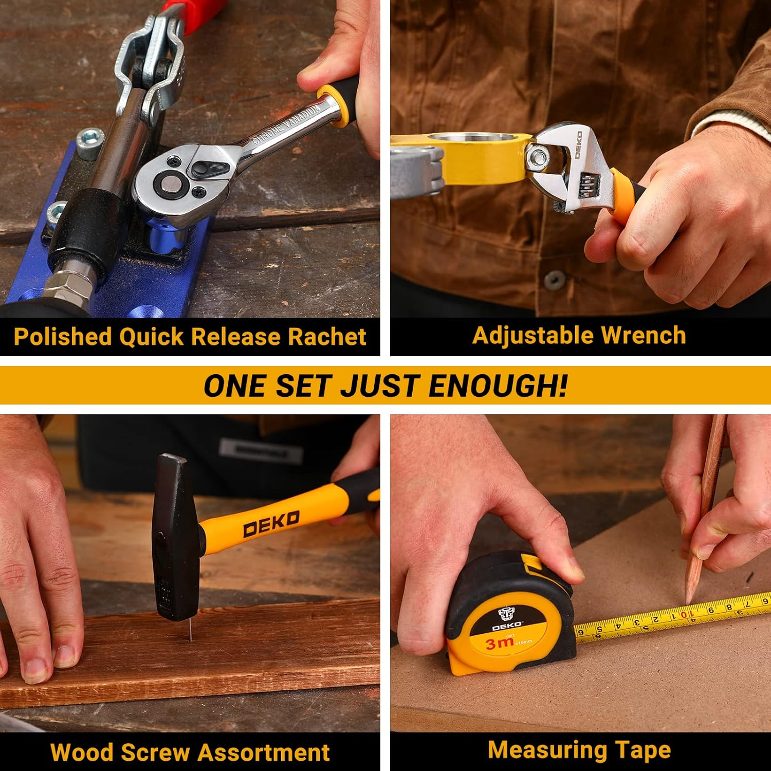 Thumbnail 5 de DEKO 138-Piece Home Tool Kit — DIY Toolbox