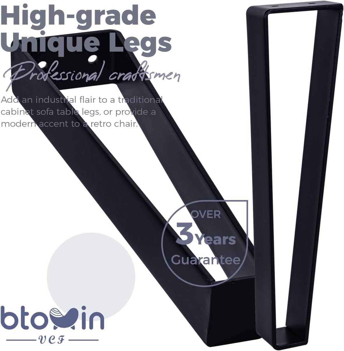 Thumbnail 1 de Btowin Metal Furniture Legs, 4-inch