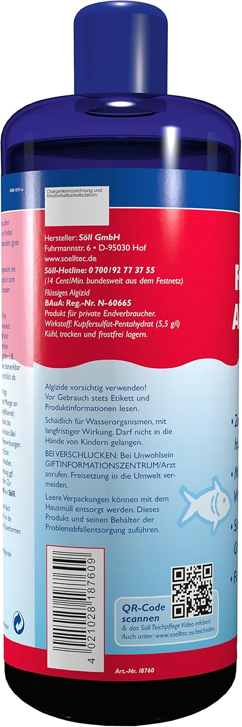 Thumbnail 1 de Söll FrühjahrsAlgenStop 1 l – Algenmittel für klare Teiche
