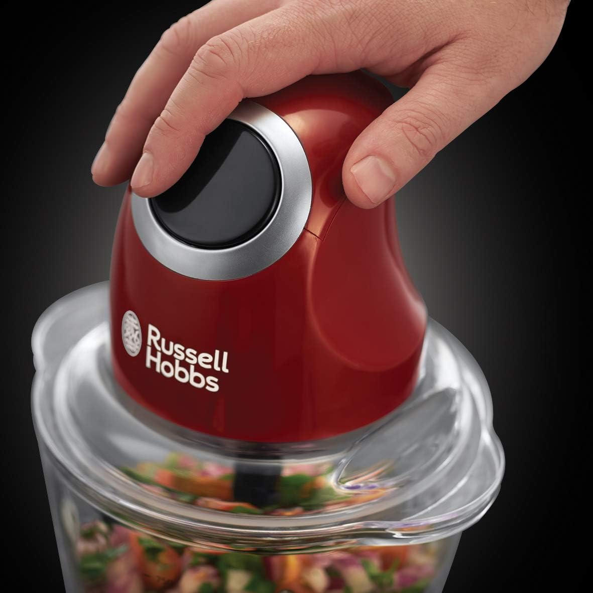 Thumbnail 2 de Russell Hobbs elektrischer Mini-Zerkleinerer Desire Rot 24660-56 (Glasbehälter, 500 ml)