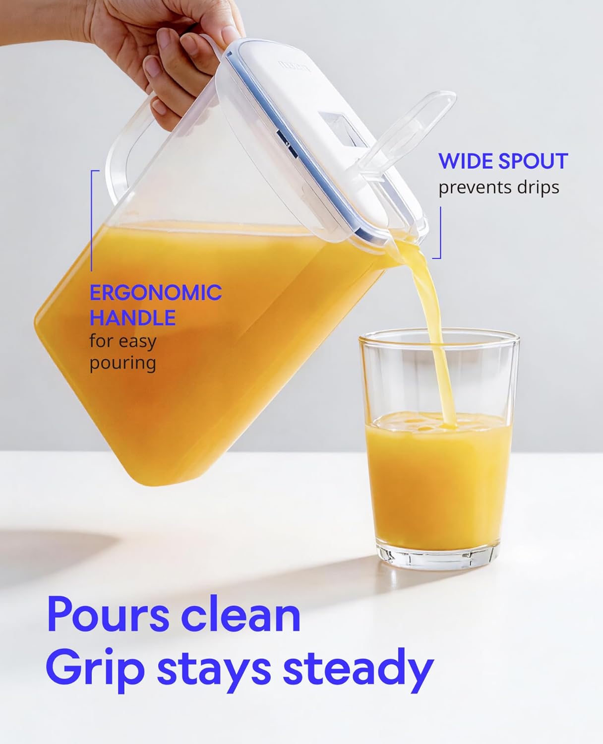 Thumbnail 4 de LocknLock Aqua Fridge Door Water Jug: 2-Quart BPA-Free Pitcher with Lid