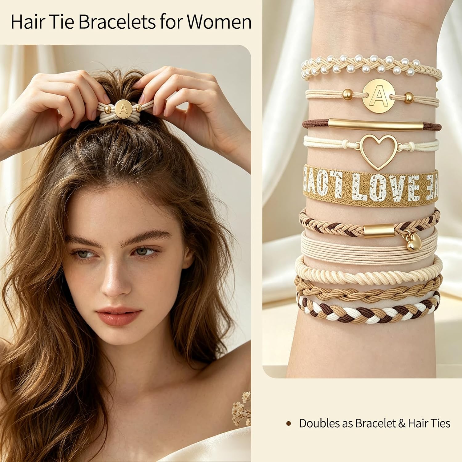 Detalle 2 de STAUKOK Hair Tie Set, 10-Piece