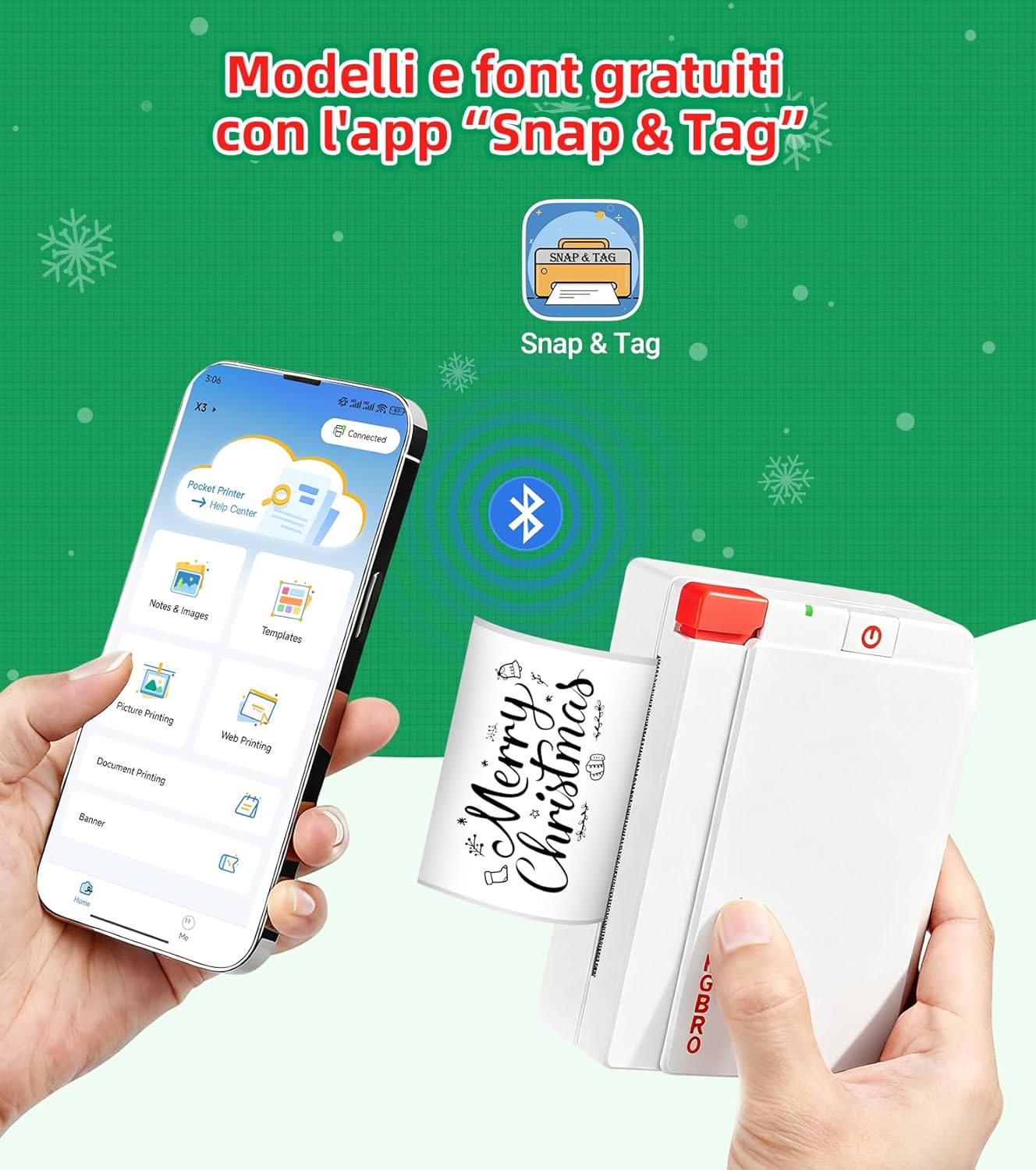 Thumbnail 4 de ORGBRO X3 stampante termica Bluetooth 300 DPI per etichette e foto