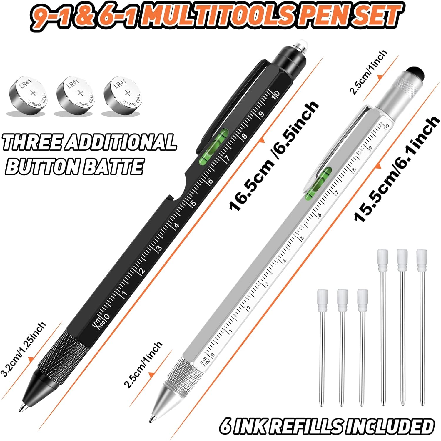 Thumbnail 3 de KEZKALS 9‑in‑1 Kugelschreiber Set – 2er Pack