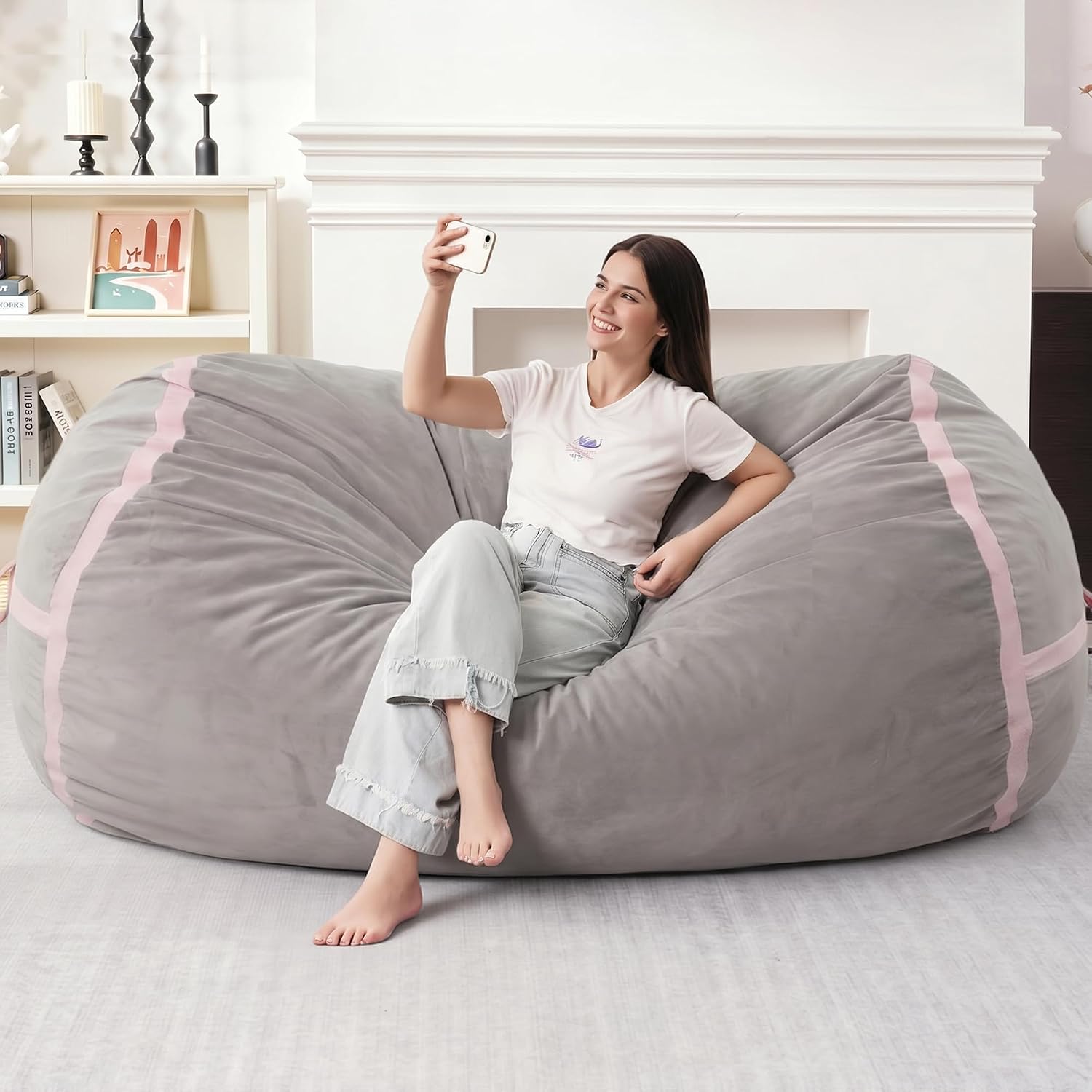 Detalle de HABUTWAY Bean Bag Chair 6-Foot