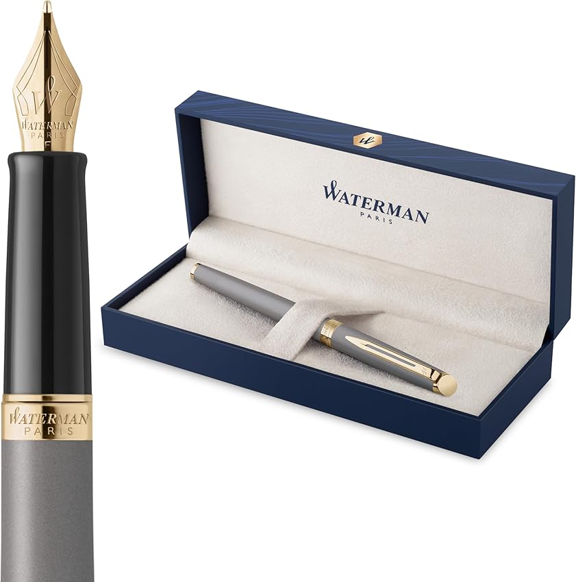 Imagen de Waterman Hémisphère Gris Piedra ✒️ Pluma de Lujo en Estuche en OfertitasTOP