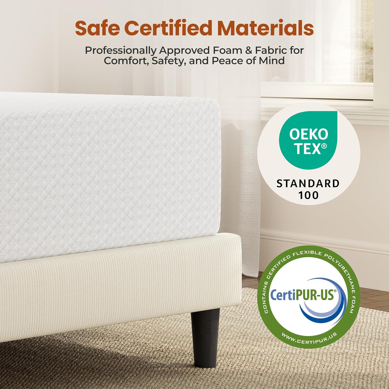 Thumbnail 4 de Yaheetech YTqhxm0001001 Queen Memory Foam Mattress, 12-Inch Gel Top