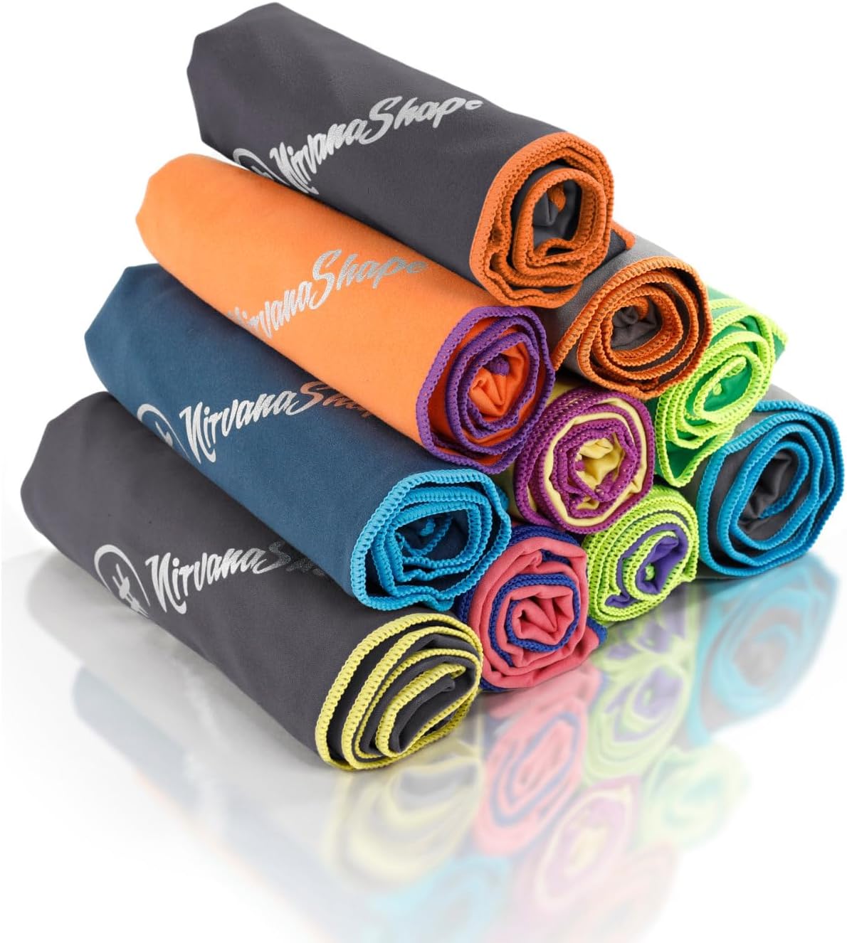 Detalle de NirvanaShape Serviette Microfibre – Séchage rapide et légère pour sport et voyage